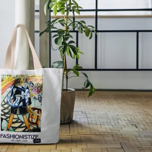 Love Series - Large Canvas White Bag