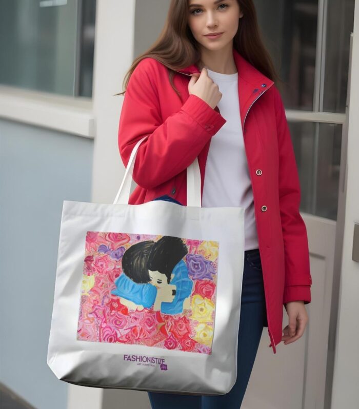 99 Roses – Lovers’ Series Large Tote Bag | Art-Inspired Everyday Carry