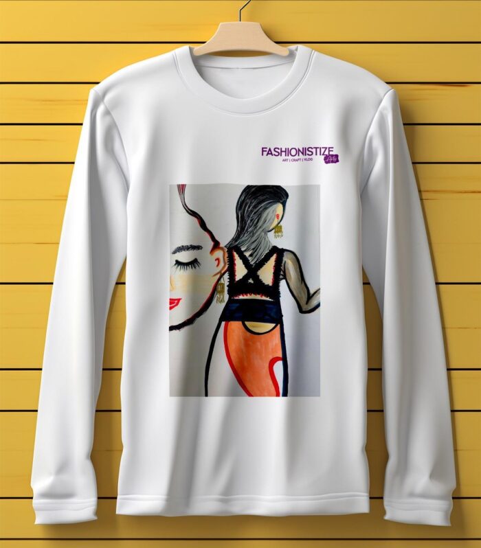 Artistic Fashion Long Sleeve T-Shirt | Fashionistize Graphic Tee